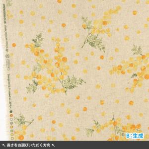 ミモザ 綿麻キャンバス 花柄 花模様 ミモザ ...の詳細画像1