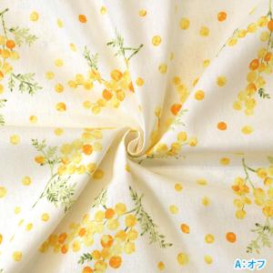 ミモザ 綿麻キャンバス 花柄 花模様 ミモザ ...の詳細画像2