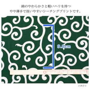 大きな唐草模様 シーチング 縁起の良い柄 数量...の詳細画像2