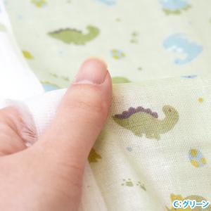 てくてくダイナソー ダブルガーゼ 恐竜 恐竜柄...の詳細画像2