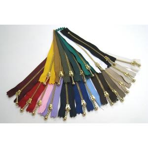 YKK 玉付きファスナー11cm ゴールド 金...の詳細画像1