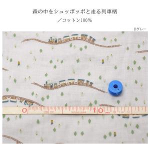 列車ダブルガーゼ 電車 乗り物 森 シンプル ...の詳細画像2