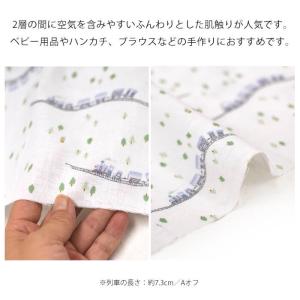 列車ダブルガーゼ 電車 乗り物 森 シンプル ...の詳細画像4