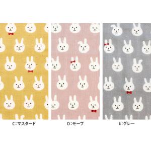 蝶ネクタイうさぴょん ダブルガーゼ うさぎ く...の詳細画像4
