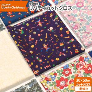 リバティ・ファブリックス カットクロス 2023AW Liberty Christmas 6種類 約30×50cm タナローン ネコポス便送料無料 生地 布 3984｜nakanotetsu