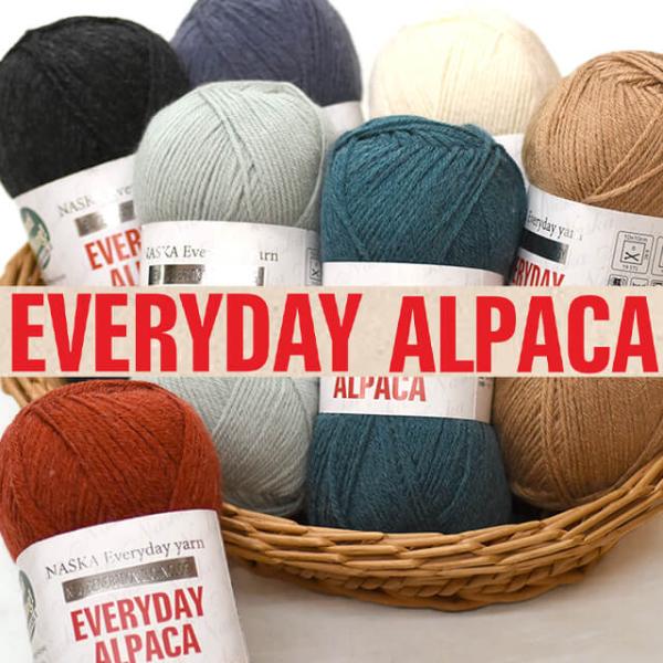 EVERYDAY ALPACA エブリデイアルパカ 毛糸 合太 100g玉巻(約300m) アルパカ...