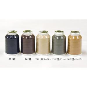ポリスパン ロックミシン糸 13色 #90 1...の詳細画像3