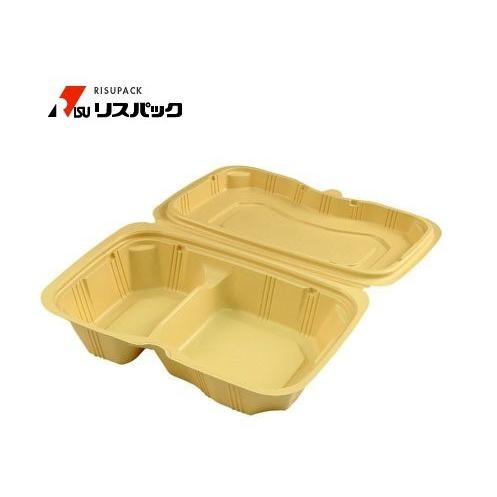 【200枚】バイオデリカ シェルBOX60-1 クラフトB 使い捨て 弁当容器 リスパック