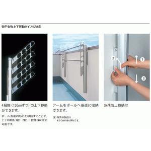 送料無料 屋外物干し 上下可動・L506(2本...の詳細画像3