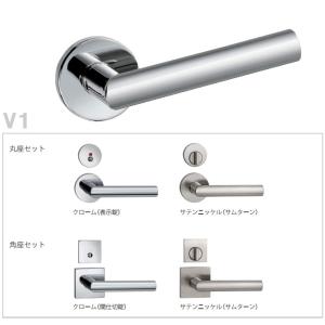 送料無料　カワジュン製レバーハンドル　Ｖ１　丸座　角座｜nakasa