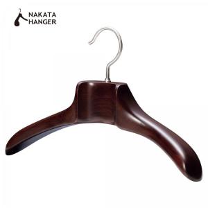中田ハンガー ナカタハンガー メンズスーツハンガー 5本組 スモークブラウン NAKATA HANGER SET-01/フェルトバー/木製メンズスーツハンガー/5