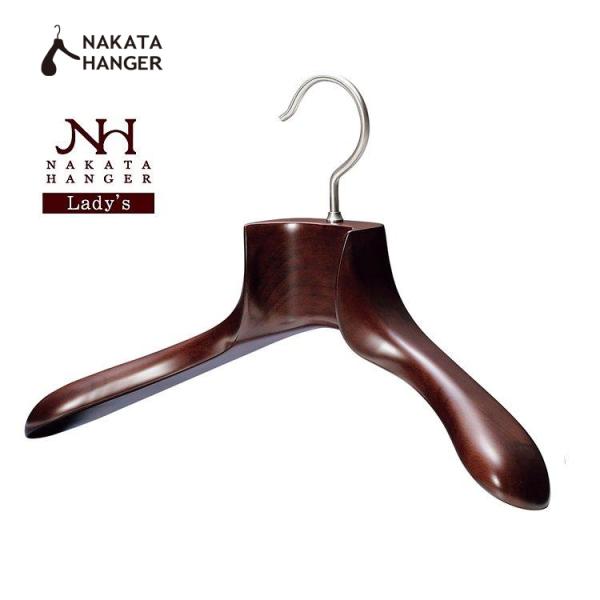 NH-3S/レディスジャケットハンガー/マーズブラウン【ナカタハンガー 公式/国産木製ハンガー/中田...