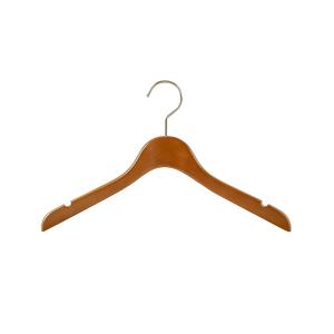 【中田工芸】 WR-04-MB/レディスシャツハンガー （2本組） メープルブラウン 【produced by NAKATA HANGER （ナカタハンガー） WARDROBE （ワードローブ）】の商品画像