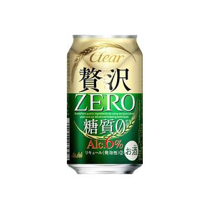 ビール類　発泡酒　　アサヒ　新ジャンル　 クリアアサヒ 贅沢ゼロ 350ml 1ケース(24本入り)｜nakaya1