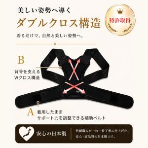 中山式 姿勢サポーター 猫背矯正ベルト 姿勢矯...の詳細画像4
