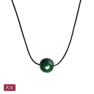 うるわし玉 本朱 丸玉ネックレス(小)(漆・手塗) 会津漆器 アクセサリー