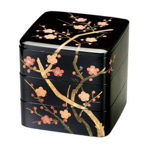 【希少】未使用　重箱　 堆朱　木製　漆芸 漆器　3段重　漆　彫漆　松竹梅　手彫り imgrc0133254896.jpg