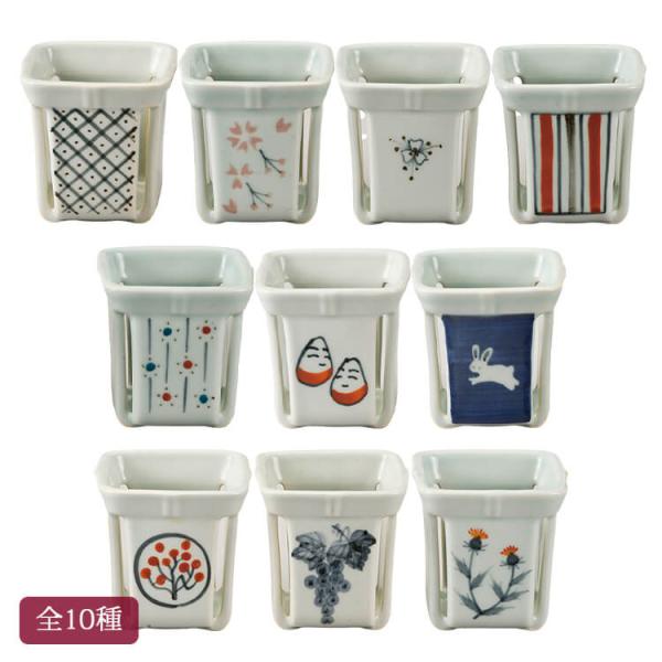 会津酔月焼 おしぼり立て 全10種 / かのこ・さくら・花・赤差・錦梅すだれ・小法師・うさぎ・赤柿・...