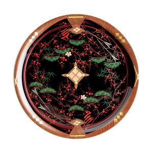 朱 3.9 単盃(スタンド付) 会津絵菊絵(漆・手塗・手描) 天然木製 会津