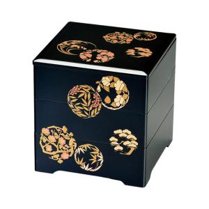 和食器 三段重 溜内朱 漆塗り 会津漆器 木製 お重 会津塗り 3段重箱