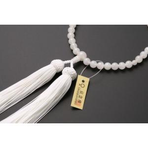 数珠 女性用 本水晶切子 共玉 7mm玉 正絹頭付房 全4色 細桐箱入 送料