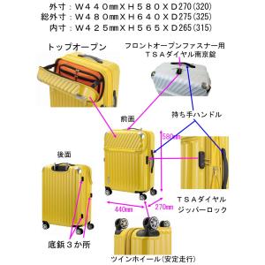 トップオープン ジッパーハードキャリー拡張型M...の詳細画像1