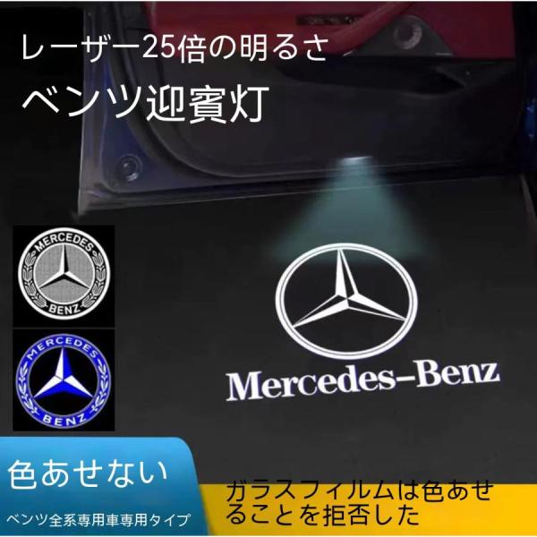 Benz AMG ロゴ カーテシランプ 左右4個 LED 純正交換 W221 W216 S CL カ...