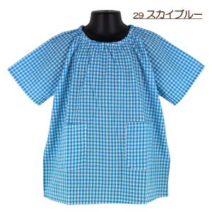 綿100% ギンガムチェックスモック 110-...の詳細画像4