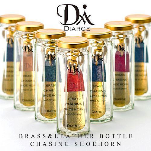 DIARGE ( ディアージ ) BRASS＆LEATHER BOTTLE CHASING SHOE...