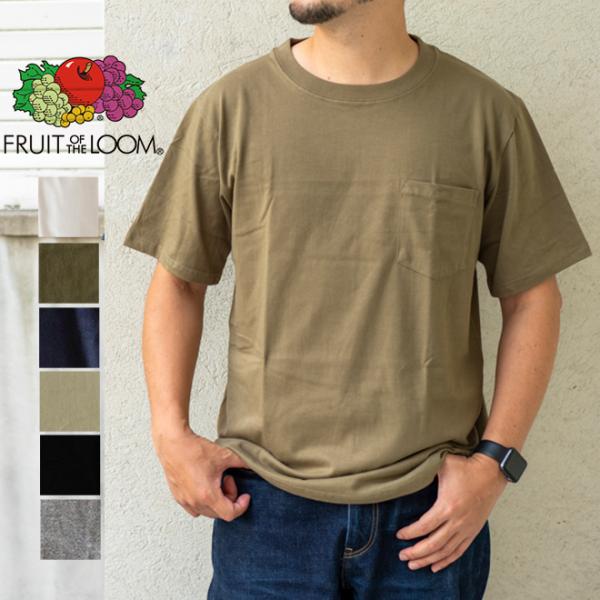 FRUIT OF THE LOOM フルーツオブザルーム ポケットTシャツ 半袖 コットン トップス...