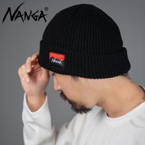 NANGA ナンガ ボックスロゴ バルキービーニー ニットワッチ ニット帽 帽子 防寒 暖かい メンズ レディース アウトドア キャンプ 人気 ブランド