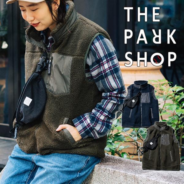 THE PARK SHOP ザパークショップ TREK BOY VEST ボア ベスト アウター メ...