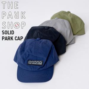 THE PARK SHOP ザ・パークショップ SOLID PARK CAP ソリッドパークキャップ キャップ 帽子 キッズ ガール ボーイ サイズ調節 紫外線対策