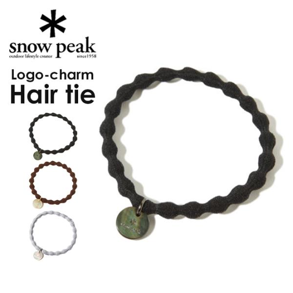 snow peak スノーピーク Logo-charm Hair tie ロゴ チャーム ヘアー タ...