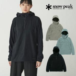 snow peak スノーピーク Micro Fleece Half zip Hoodie マイクロフリース ジップフーディー パーカー アウター メンズ レディース ミッドレイヤー 防寒 軽量 保