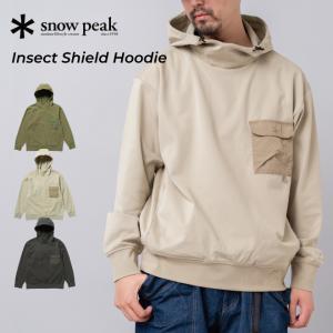 snowpeak スノーピーク Insect Shield Hoodie インセクトシールド フーディー パーカー 長袖 メンズ レディース ユニセックス 防虫加工 高機能素材 ストレッチ