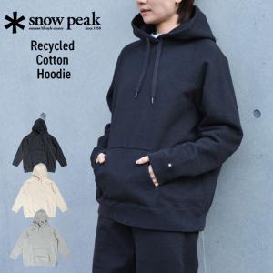 snowpeak スノーピーク リサイクル コットン フーディー Recycled Cotton Hoodie 無地 シンプル ウェア パーカー スウェット メンズ レディース S M L XL 秋 冬