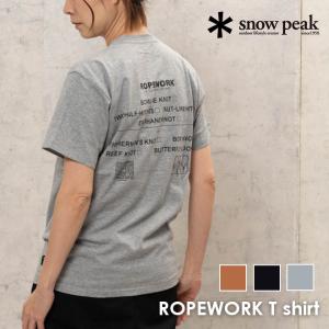 snow peak スノーピーク ROPEWORK T shirt 春 夏 フェス スポーツ 薄手 万能 プレゼント  30代 40代 50代 60代｜nakota
