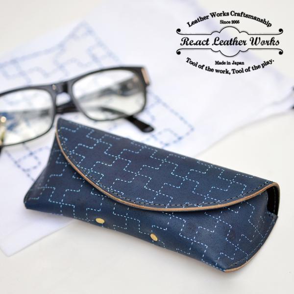 【爆買】RE.ACT(リアクト) Cross Filler Indigo インディゴ染め レザー メ...