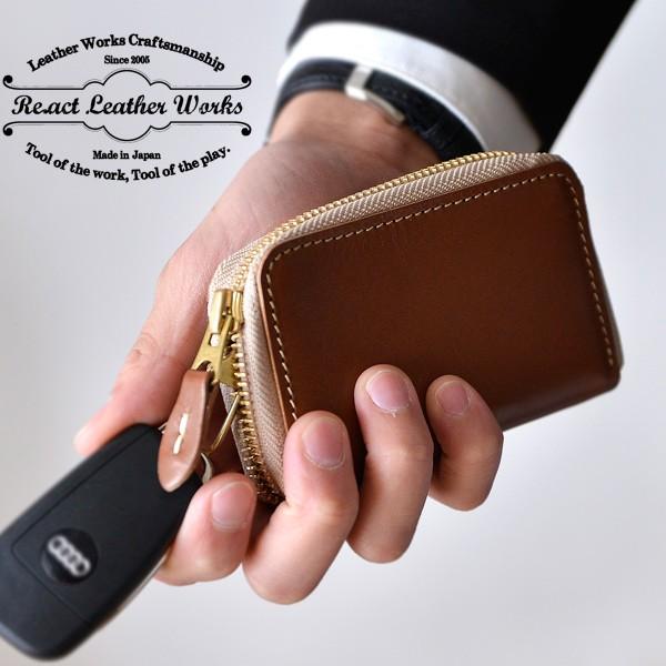 RE.ACT（リアクト）Oil Combi Leather Key Case レザーキーケース 本革...