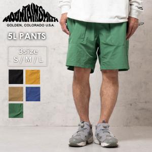 MOUNTAIN SMITH マウンテンスミス 5L PANTS 短パン メンズ レディース ボトムス 大きいサイズ 無地 春 夏 プレゼント  30代 40代 50代 60代｜nakota