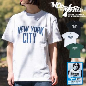 【爆買】WORN FREE ウォーンフリー N.Y.C. TEE SS メンズ レディース Tシャツ 半袖 ロゴ カジュアル プリント