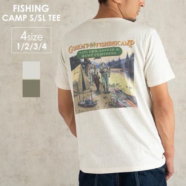 GOHEMP ゴーヘンプ FISHING CAMP S/SL TEE 半袖Tシャツ メンズ レディー...