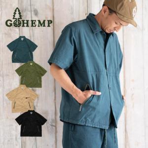 【爆買】GOHEMP ゴーヘンプ HEMP JAM SHIRTS ヘンプジャムシャツ 半袖 キャンプ 釣り...