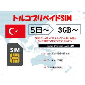 トルコsim usim 物理SIMカード 実名認...の商品画像