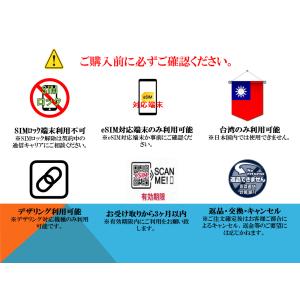台湾 eSIM プリペイドSIM SIMカード...の詳細画像1