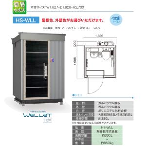 日野屋 仮設トイレ ウェレットライト WELL...の詳細画像1