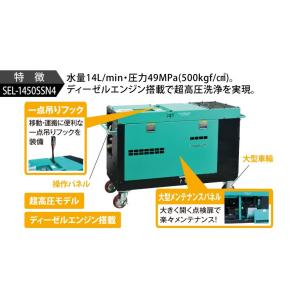 スーパー工業 高圧洗浄機 エンジン ディーゼル...の詳細画像2