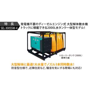 スーパー工業 大型散水機 エンジン ディーゼル...の詳細画像2