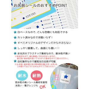 お名前シール 柄デザイン おなまえシール ネー...の詳細画像1